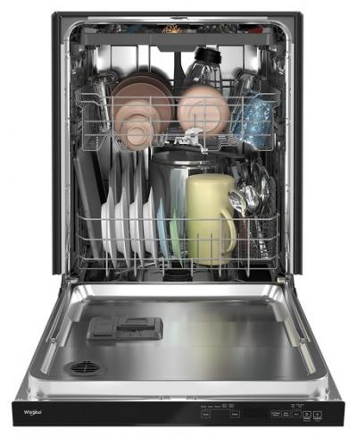 24" Whirlpool Built-In Undercounter Dishwasher in Black - WDTA50SAKB