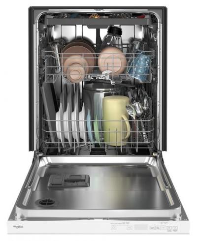 24" Whirlpool Built-In Undercounter Dishwasher in White - WDTA50SAKW