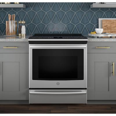 30" GE Profile 5.3 Cu. Ft. Slide-In Induction Range With Wifi - PCHS920YMFS