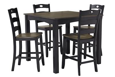 Ashley Froshburg Counter Height Dining Table and Bar Stools (Set of 5) D338-223