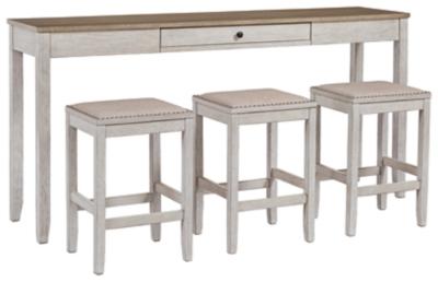 Ashley Skempton Counter Height Dining Table and Bar Stools (Set of 3) D394-223