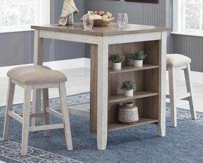 Ashley Skempton Counter Height Dining Table and Bar Stools (Set of 3) D394-113