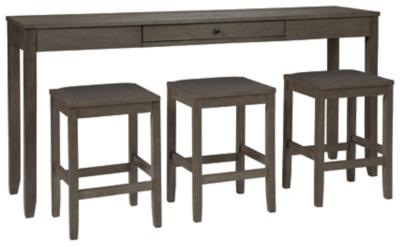 Ashley Caitbrook Counter Height Dining Table and Bar Stools (Set of 3) D388-223