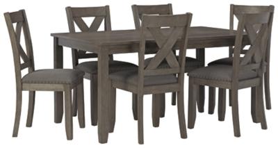 Ashley Caitbrook Dining Table and Chairs (Set of 7) D388-425