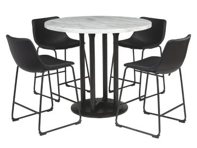 Ashley Centiar D372 5 Piece Dining Set With Counter Height Table 