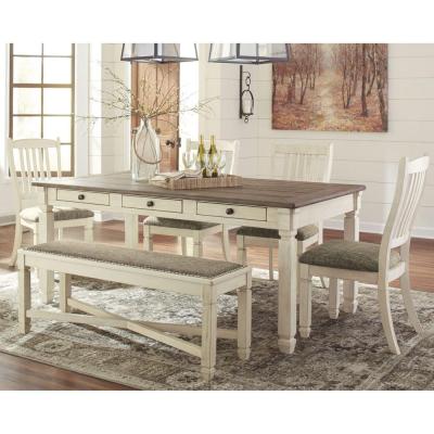 Ashley Bolanburg D647 6 Piece Dining Room Set 