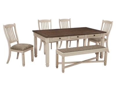 Ashley Bolanburg D647 6 Piece Dining Room Set 