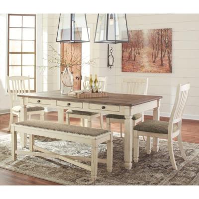 Ashley Bolanburg D647 6 Piece Dining Room Set 