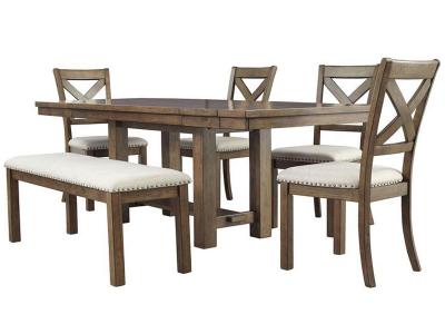 Ashley Moriville D631 6 Piece Casual Dining 