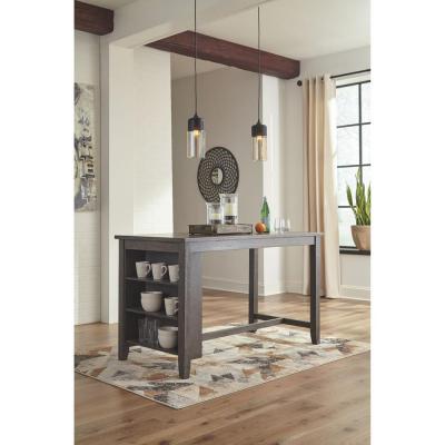 Ashley Caitbrook D388 Gray 5 Piece Counter Height Dining Room Set 