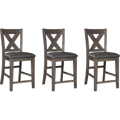 Ashley Caitbrook D388 5 Piece Counter Height Dining Room Set With Upholstered Barstools 