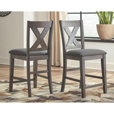 Ashley Caitbrook D388 5 Piece Counter Height Dining Room Set With Upholstered Barstools 