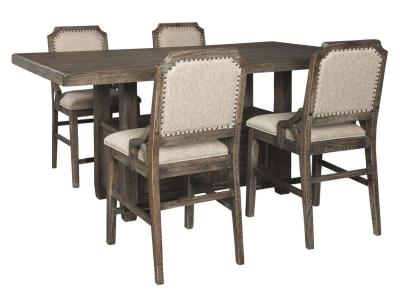 Ashley Wyndahl D813 5 Piece Dining Set In Rustic Brown - AFHS-1481748K