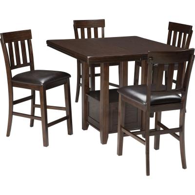 Ashley Haddigan D596 5 Piece Dining Set In Dark Brown - AFHS-1442657K