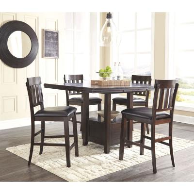 Ashley Haddigan D596 5 Piece Dining Set In Dark Brown - AFHS-1442657K