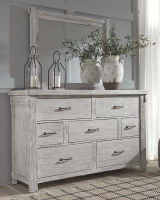 Ashley Brashland Dresser and Mirror B740B1