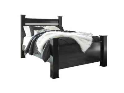 Ashley Starberry Queen Poster Bed B304B6