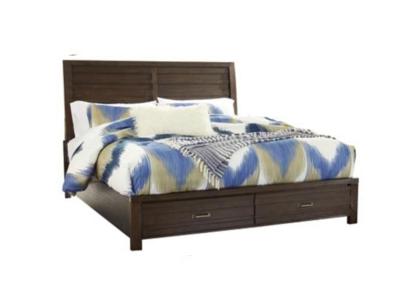 Ashley Darbry California King Panel Bed with 2 Storage Drawers B574B7