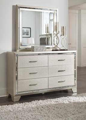 Ashley Lonnix Dresser and Mirror B410B1