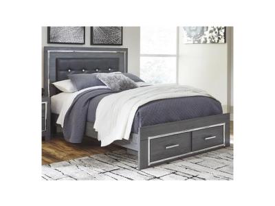 Ashley Lodanna Queen Panel Bed with 2 Storage Drawers B214