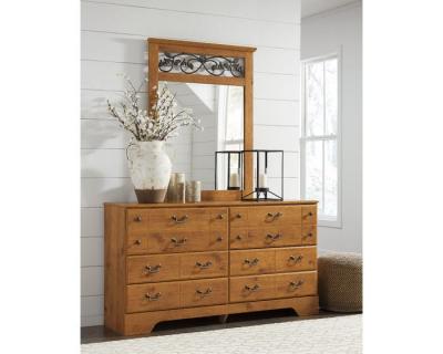 Ashley Bittersweet B219 Poster King Bedroom Set in Light Brown - B219-K