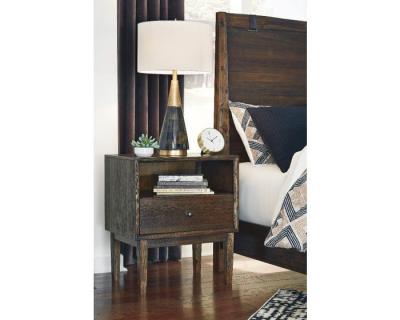 Ashley Kisper King Panel Bedroom Set In Brushed Dry Brown - B513-K