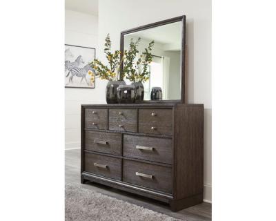 Ashley Brueban King Storage Bedroom Set In Rich Chestnut Brown - B497-K