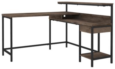 Ashley Arlenbry Home Office L-Desk with Storage H275-24