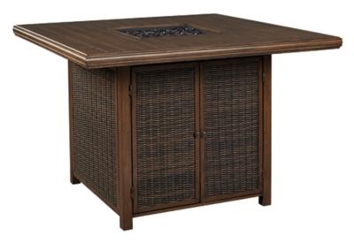 Ashley Paradise Trail Bar Table with Fire Pit P750-665