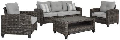 Ashley Cloverbrooke 4-Piece Outdoor Conversation Set P334-081