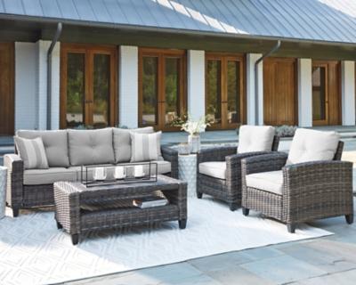 Ashley Cloverbrooke 4-Piece Outdoor Conversation Set P334-081