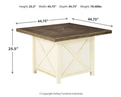 Ashley Preston Bay Fire Pit Table P460-772