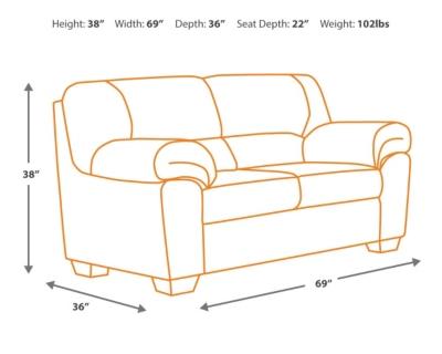 Ashley Bladen Loveseat 1200035