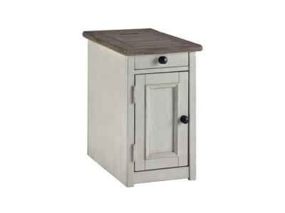 Ashley Bolanburg Chairside End Table with USB Ports & Outlets T637-7