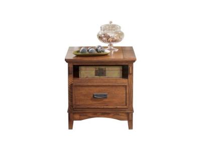 Ashley Cross Island Island End Table with Power Outlets T719-3