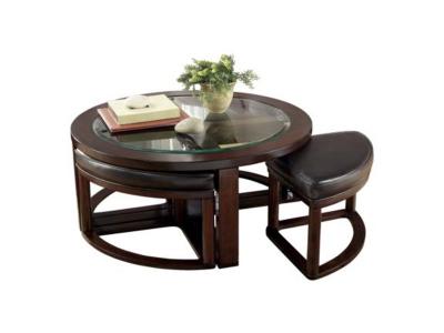 Ashley Marion Coffee Table with Nesting Stools T477-8