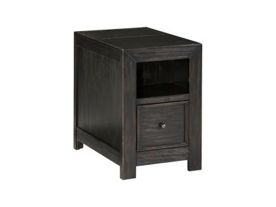 Ashley Gavelston Chairside End Table with USB Ports & Outlets T752-7