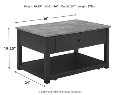 Ashley Ezmonei Coffee Table with Lift Top T341-9