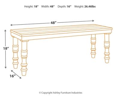 Ashley Dannerville Accent Bench A3000160