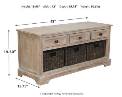 Ashley Oslember Storage Bench A3000198
