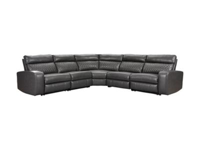 Ashley Samperstone 5-Piece Power Reclining Sectional 55203S1