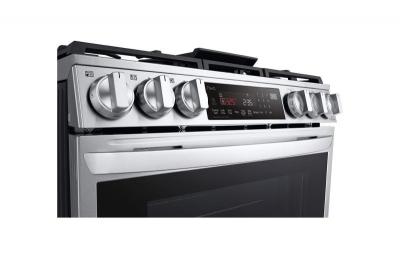 30" LG 6.3 Cu. Ft. Smart Wi-Fi Enabled ProBake Convection Gas Slide-in Range - LSGL6335F