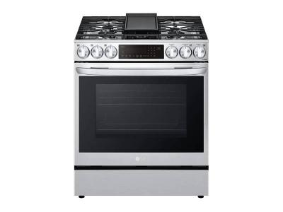 30" LG 6.3 Cu. Ft. Smart Wi-Fi Enabled ProBake Convection Gas Slide-in Range - LSGL6335F