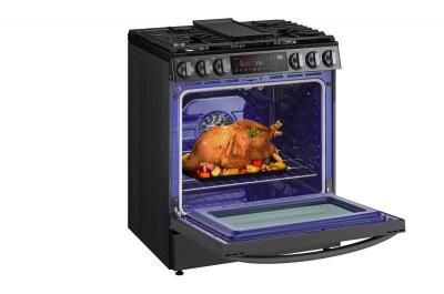 30" LG 6.3 Cu. Ft. Capacity Smart Wi-Fi Enabled ProBake Convection Gas Slide-in Range - LSGL6335D