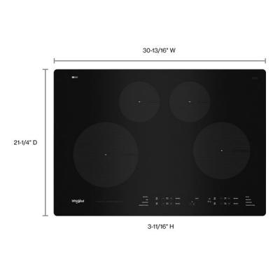30" Whirlpool Induction Cooktop In Black - WCI55US0JB