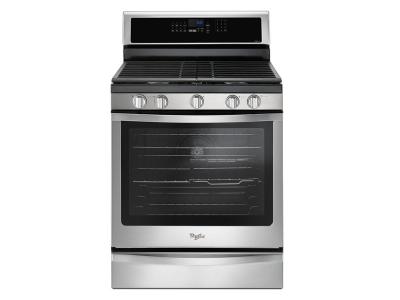 Whirlpool 5.8 Cu. Ft. Freestanding Gas Range with Center Oval Burner - WFG745H0FS