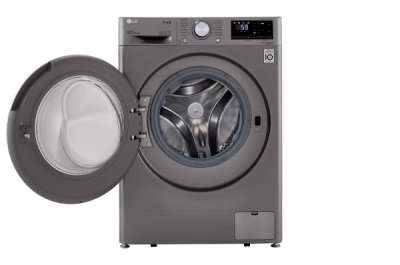 24" LG 2.6 cu. ft Compact Front Load Washer with Steam Technology - WM1455HVA