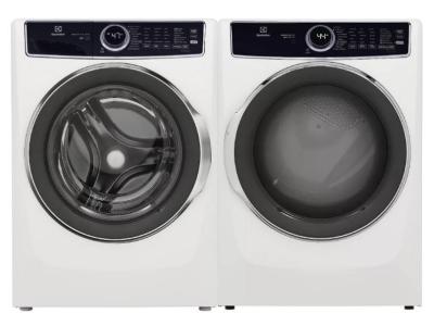 27" Electrolux Front Load Washer And Front Load Electric Dryer In White - ELFW7537AW-ELFE753CAW