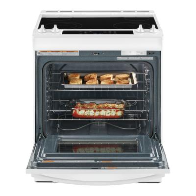 30" Whirlpool 4.8 Cu. Ft. Electric Range With Frozen Bake Technology In White - YWEE515S0LW