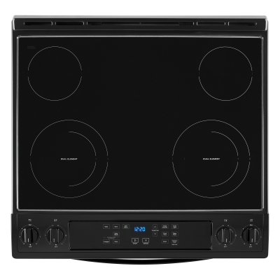 30" Whirlpool 4.8 Cu. Ft. Electric Range With Frozen Bake Technology In Black - YWEE515S0LB